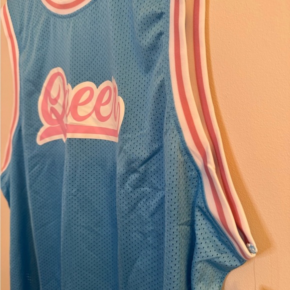 The Phluid Project Pride 365 Pink Letters Blue Jersey Size 4X NWT - Picture 2 of 5